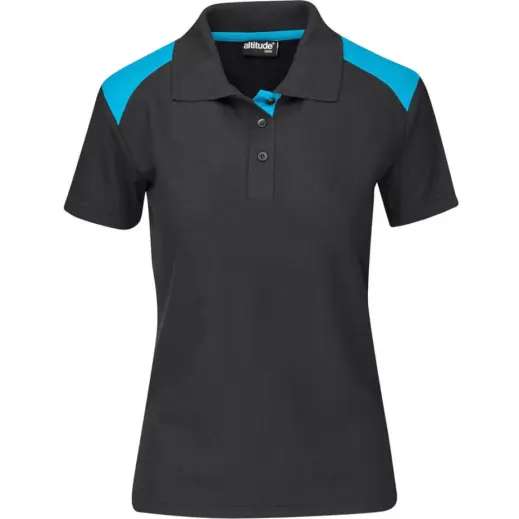 Ladies Apex Golf Shirt Cyan